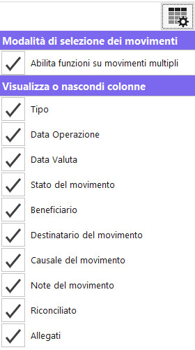 Modalitàselezionemovimenti